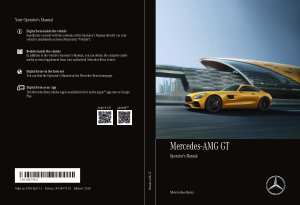 2018 Mercedes Benz GT Coupe Operator Manual